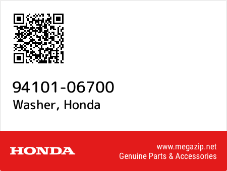 Washer, Honda 94101-06700 oem parts Washer, Honda 94101-06700 oem parts