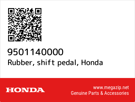 Rubber, shift pedal, Honda 9501140000 oem parts Rubber, shift pedal, Honda 9501140000 oem parts