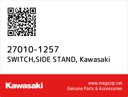 27010-1257 - SWITCH,SIDE STAND, Kawasaki OEM | Megazip.net