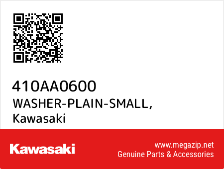 WASHER-PLAIN-SMALL, Kawasaki 410AA0600 oem parts WASHER-PLAIN-SMALL, Kawasaki 410AA0600 oem parts