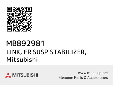 Mb2981 Link Fr Susp Stabilizer Mitsubishi Oem Megazip Net