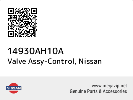 New Genuine OEM Part 14930AH10A Nissan Valve assy-control 14930AH10A