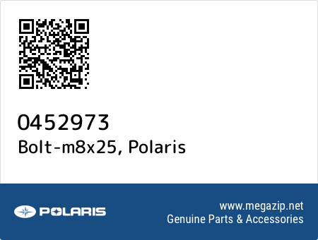 Bolt-m8x25, Polaris 0452973 oem parts Bolt-m8x25, Polaris 0452973 oem parts
