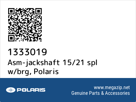 Asm-jackshaft 15/21 spl w/brg, Polaris 1333019 oem parts Asm-jackshaft 15/21 spl w/brg, Polaris 1333019 oem parts