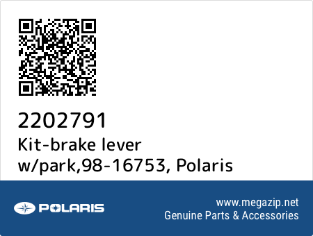 Kit-brake lever w/park,98-16753, Polaris 2202791 oem parts Kit-brake lever w/park,98-16753, Polaris 2202791 oem parts