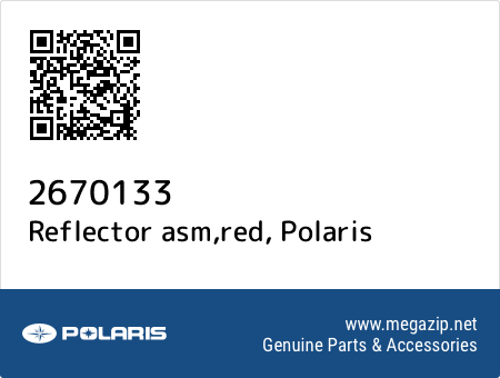 Reflector asm,red, Polaris 2670133 oem parts Reflector asm,red, Polaris 2670133 oem parts