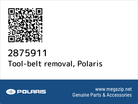 Tool-belt removal, Polaris 2875911 oem parts Tool-belt removal, Polaris 2875911 oem parts