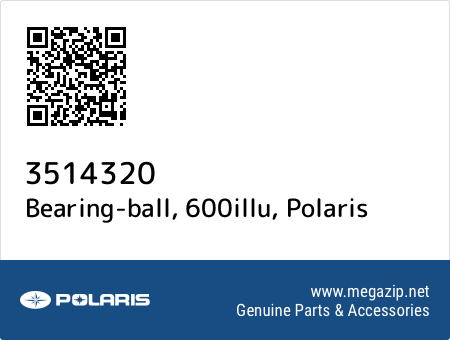 Bearing-ball, 600illu, Polaris 3514320 oem parts Bearing-ball, 600illu, Polaris 3514320 oem parts