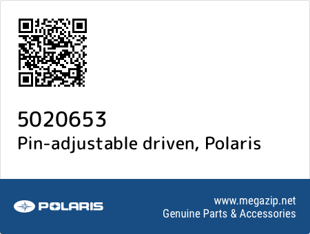 Pin-adjustable driven, Polaris 5020653 oem parts Pin-adjustable driven, Polaris 5020653 oem parts