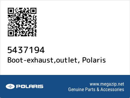 Boot-exhaust,outlet, Polaris 5437194 oem parts Boot-exhaust,outlet, Polaris 5437194 oem parts