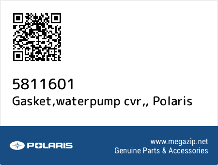 Gasket,waterpump cvr,, Polaris 5811601 oem parts Gasket,waterpump cvr,, Polaris 5811601 oem parts
