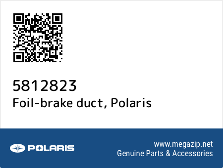 Foil-brake duct, Polaris 5812823 oem parts Foil-brake duct, Polaris 5812823 oem parts