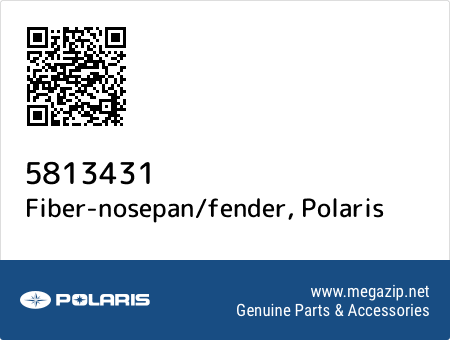 Fiber-nosepan/fender, Polaris 5813431 oem parts Fiber-nosepan/fender, Polaris 5813431 oem parts