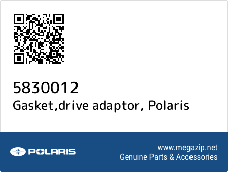 Gasket,drive adaptor, Polaris 5830012 oem parts Gasket,drive adaptor, Polaris 5830012 oem parts