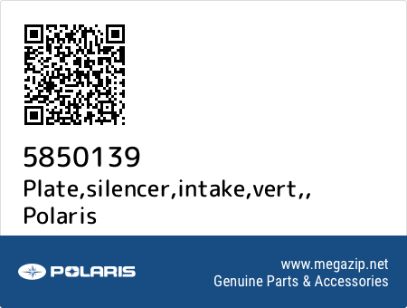 Plate,silencer,intake,vert,, Polaris 5850139 oem parts Plate,silencer,intake,vert,, Polaris 5850139 oem parts