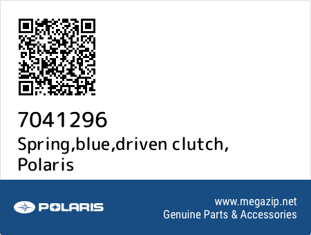 Spring,blue,driven clutch, Polaris 7041296 oem parts Spring,blue,driven clutch, Polaris 7041296 oem parts