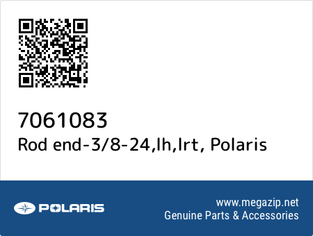 Rod end-3/8-24,lh,lrt, Polaris 7061083 oem parts Rod end-3/8-24,lh,lrt, Polaris 7061083 oem parts