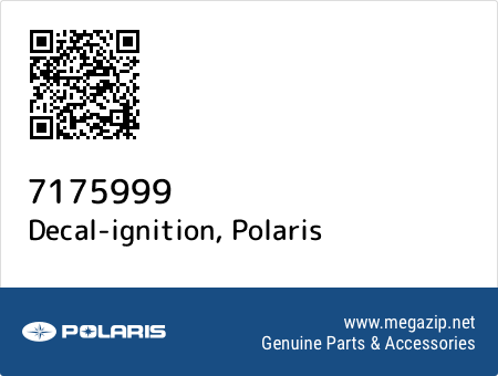 Decal-ignition, Polaris 7175999 oem parts Decal-ignition, Polaris 7175999 oem parts
