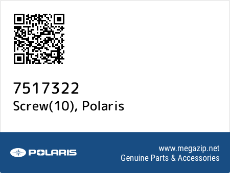 Screw(10), Polaris 7517322 oem parts Screw(10), Polaris 7517322 oem parts