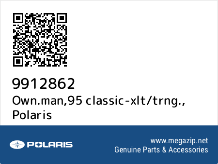 Own.man,95 classic-xlt/trng., Polaris 9912862 oem parts Own.man,95 classic-xlt/trng., Polaris 9912862 oem parts