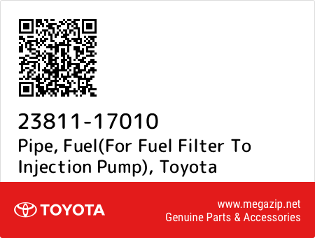 2381117010 PIPE, FUEL(FOR FUEL FILTER TO INJECTION PUMP)