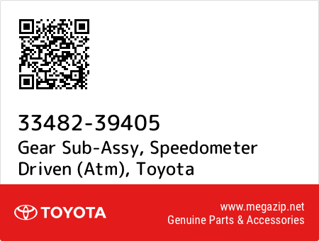 Toyota 33482-39405 Speedometer