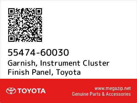 5547460030 Genuine Toyota GARNISH INSTRUMENT CLUSTER FINISH PANEL 55474-60030