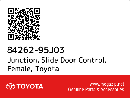 8426295J03 Genuine Toyota JUNCTION SLIDE DOOR CONTROL FEMALE 84262-95J03