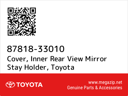 Genuine Toyota 87818-33010 Rear View Mirror Stay Holder Cover