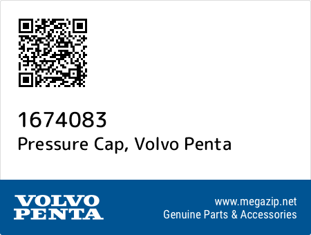 Pressure Cap, Volvo Penta 1674083 oem parts Pressure Cap, Volvo Penta 1674083 oem parts