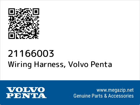 Wiring Harness, Volvo Penta 21166003 oem parts Wiring Harness, Volvo Penta 21166003 oem parts