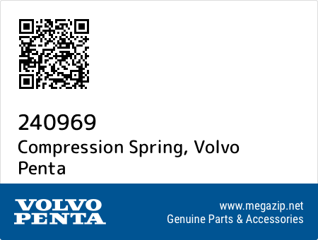 Compression Spring, Volvo Penta 240969 oem parts Compression Spring, Volvo Penta 240969 oem parts