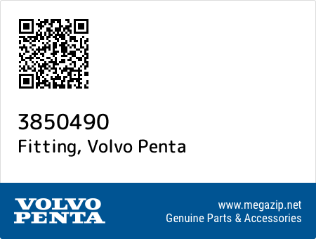 Fitting, Volvo Penta 3850490 oem parts Fitting, Volvo Penta 3850490 oem parts