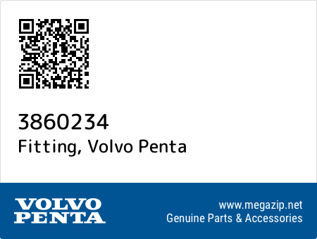 Fitting, Volvo Penta 3860234 oem parts Fitting, Volvo Penta 3860234 oem parts