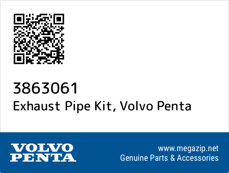 Exhaust Pipe Kit, Volvo Penta 3863061 oem parts Exhaust Pipe Kit, Volvo Penta 3863061 oem parts