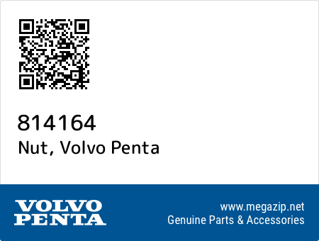 Nut, Volvo Penta 814164 oem parts Nut, Volvo Penta 814164 oem parts