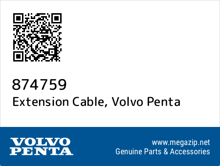 Extension Cable, Volvo Penta 874759 oem parts Extension Cable, Volvo Penta 874759 oem parts