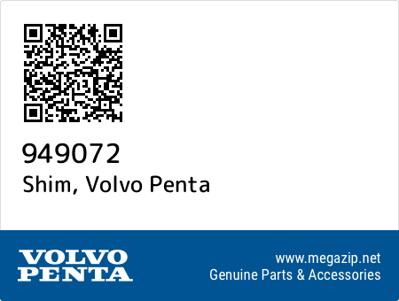 Shim, Volvo Penta 949072 oem parts Shim, Volvo Penta 949072 oem parts