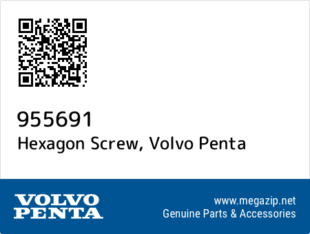 Hexagon Screw, Volvo Penta 955691 oem parts Hexagon Screw, Volvo Penta 955691 oem parts