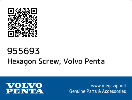 Hexagon Screw, Volvo Penta 955693 oem parts Hexagon Screw, Volvo Penta 955693 oem parts