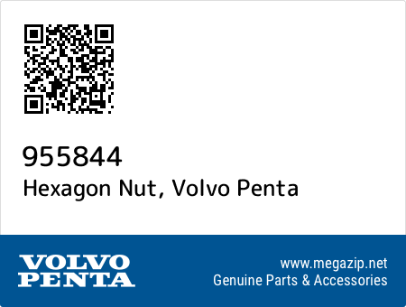 Hexagon Nut, Volvo Penta 955844 oem parts Hexagon Nut, Volvo Penta 955844 oem parts