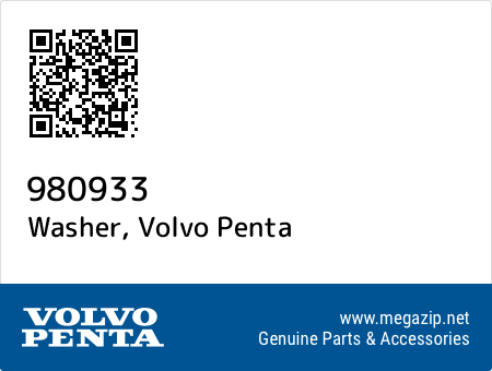 Washer, Volvo Penta 980933 oem parts Washer, Volvo Penta 980933 oem parts