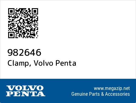 Clamp, Volvo Penta 982646 oem parts Clamp, Volvo Penta 982646 oem parts