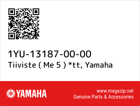 Tiiviste ( Me 5 ) *tt, Yamaha 1YU-13187-00-00 oem parts Tiiviste ( Me 5 ) *tt, Yamaha 1YU-13187-00-00 oem parts