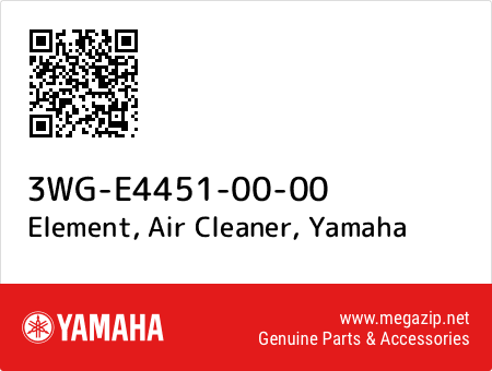 Element, Air Cleaner, Yamaha 3WG-E4451-00-00 oem parts Element, Air Cleaner, Yamaha 3WG-E4451-00-00 oem parts