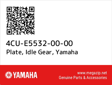 Plate, Idle Gear, Yamaha 4CU-E5532-00-00 oem parts Plate, Idle Gear, Yamaha 4CU-E5532-00-00 oem parts