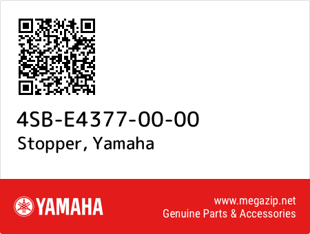 Stopper, Yamaha 4SB-E4377-00-00 oem parts Stopper, Yamaha 4SB-E4377-00-00 oem parts