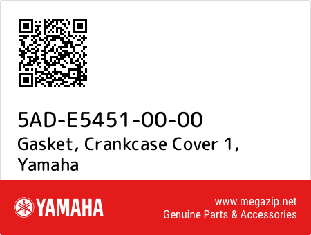 Gasket, Crankcase Cover 1, Yamaha 5AD-E5451-00-00 oem parts Gasket, Crankcase Cover 1, Yamaha 5AD-E5451-00-00 oem parts