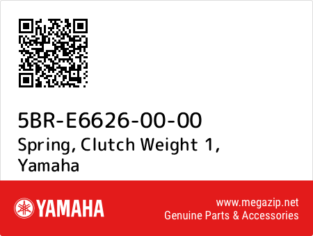 Spring, Clutch Weight 1, Yamaha 5BR-E6626-00-00 oem parts Spring, Clutch Weight 1, Yamaha 5BR-E6626-00-00 oem parts