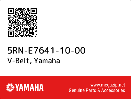 V-Belt, Yamaha 5RN-E7641-10-00 oem parts V-Belt, Yamaha 5RN-E7641-10-00 oem parts